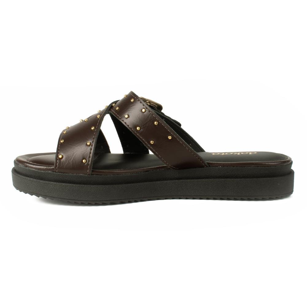 Slide Dakota Flatform Feminina Y9701 Café 4