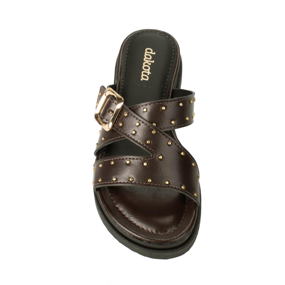 Slide Dakota Flatform Feminina Y9701 Café 6