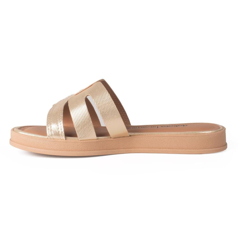 Slide Dakota Flatform Metalizado Feminina Y9391 Metalizado/Ouro 4