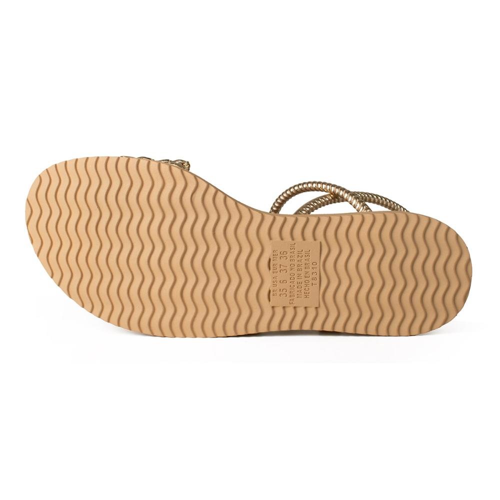 Sandália Dakota Flatform Metalizada Feminina Y9261 Metalizado/Ouro 5