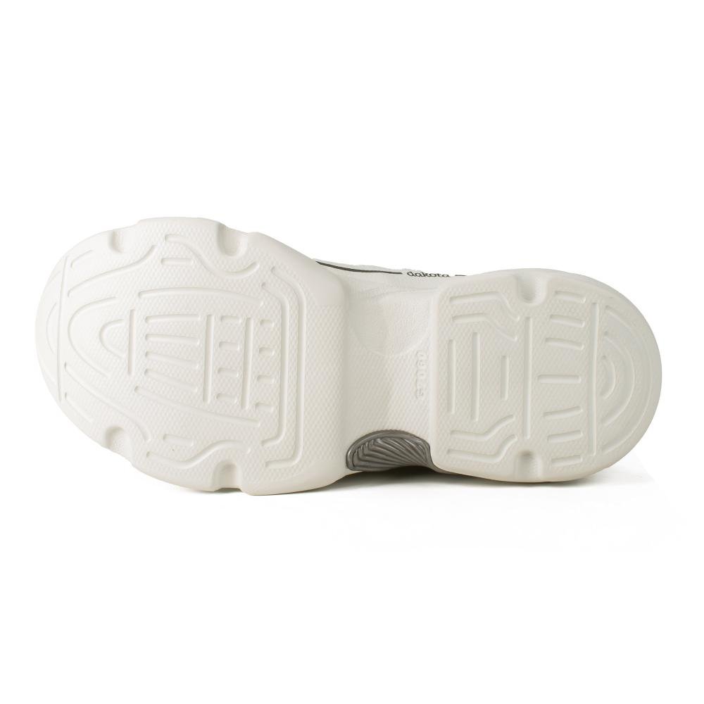 Tênis Dakota Athletic Feminino D0971 Branco/Prata 5