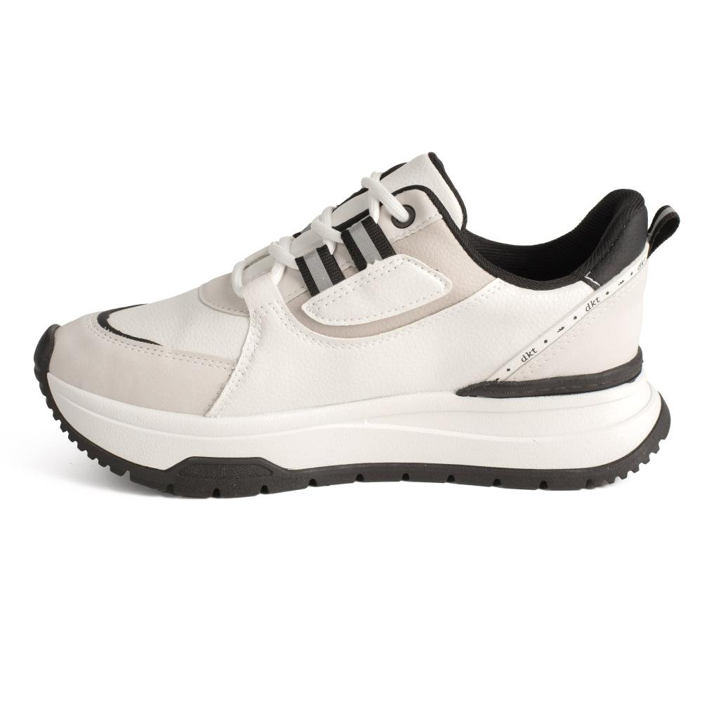 Tênis Dakota Jogging Feminino D0861 Branco/Preto 4