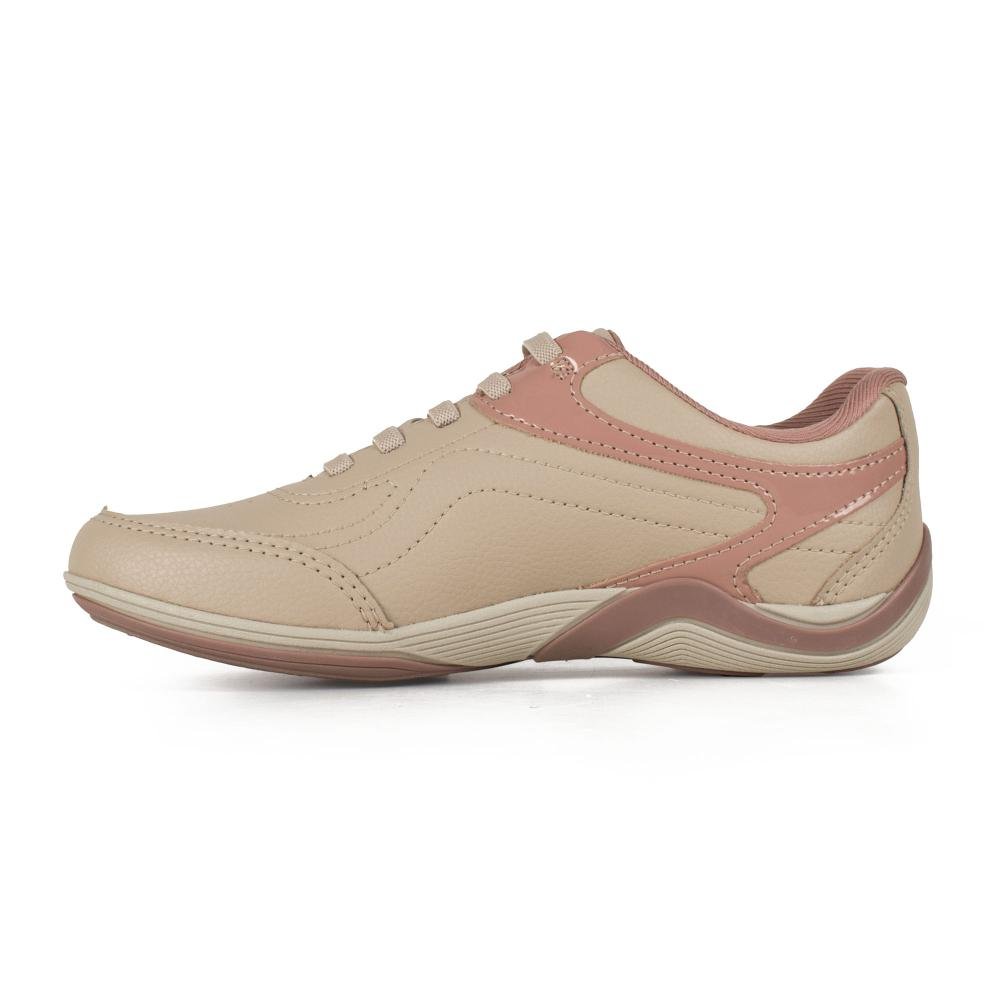 Tênis Kolosh Casual Feminino C3677 Bege/Rosa 4