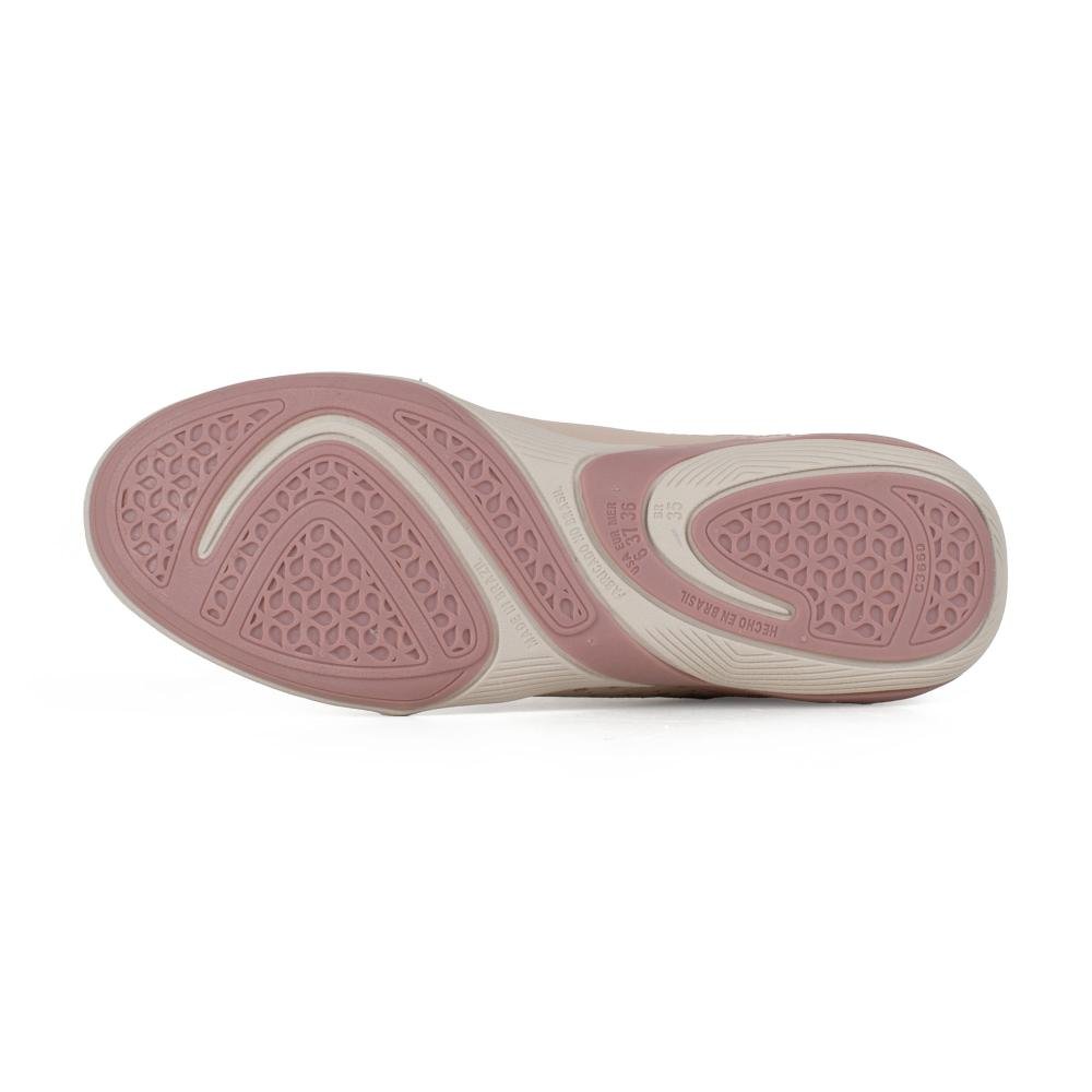 Tênis Kolosh Casual Feminino C3677 Bege/Rosa 5