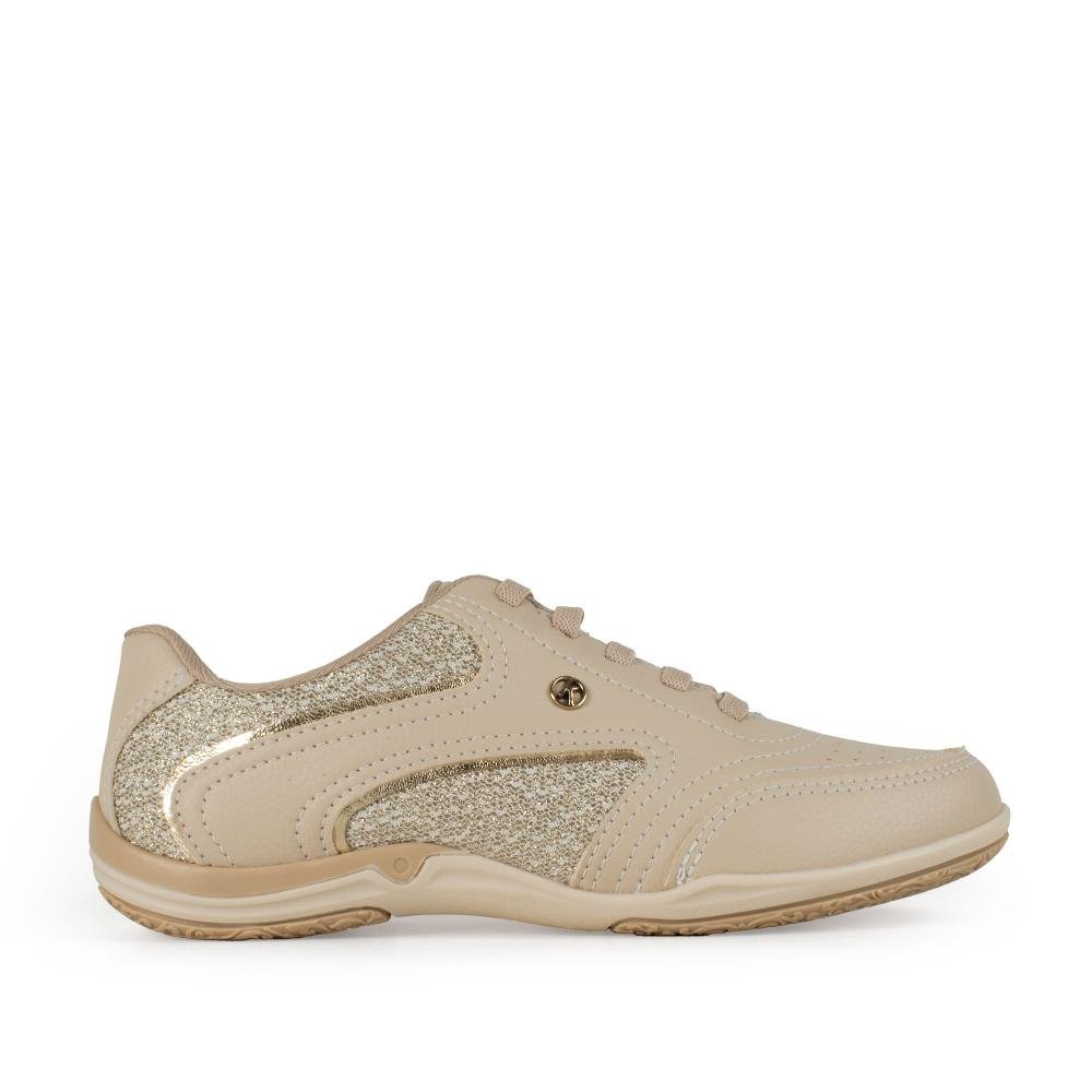 Kolosh Tenis Feminino Cor Bege Tênis Kolosh Casual Feminino C2770A
