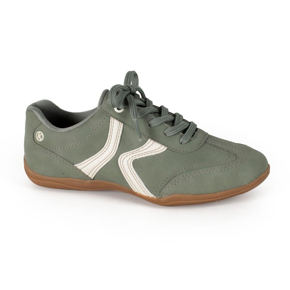 Tênis Kolosh Casual Feminino C4065 Verde/Branco 3