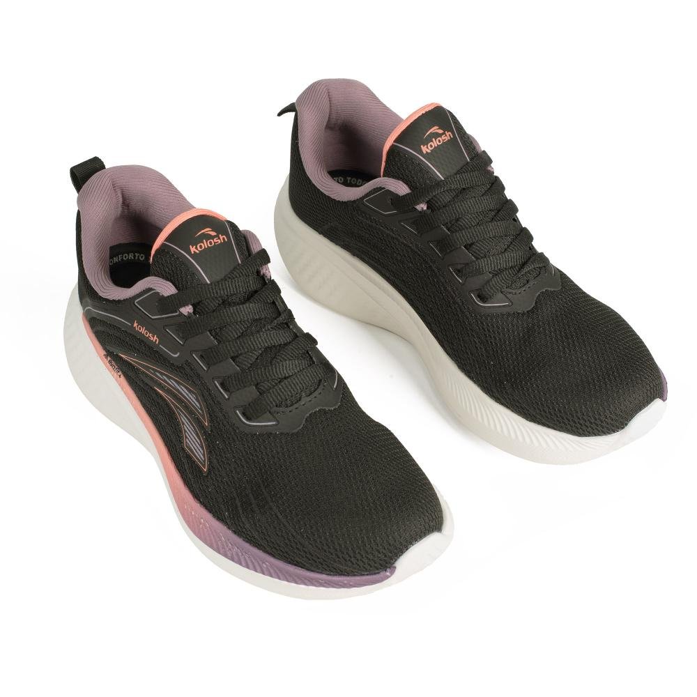 Tênis Kolosh Esportivo Feminino E0401 Preto 6