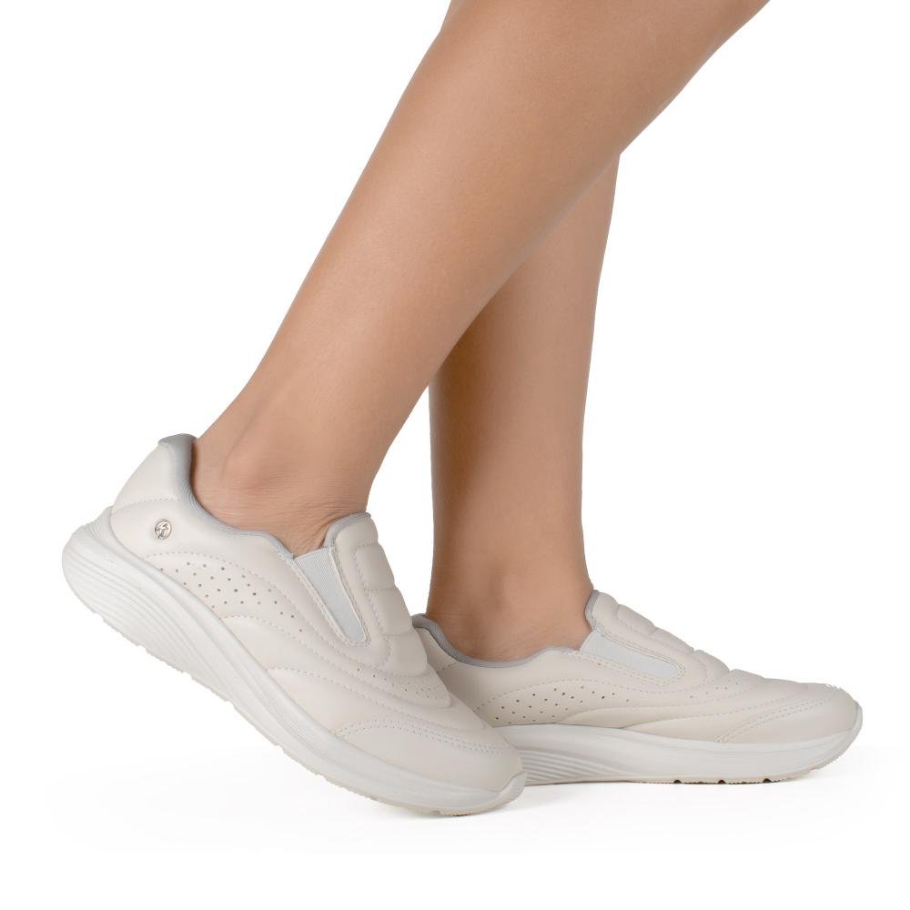 Tênis Kolosh Esportivo Slip On Feminino E0427 Branco 2