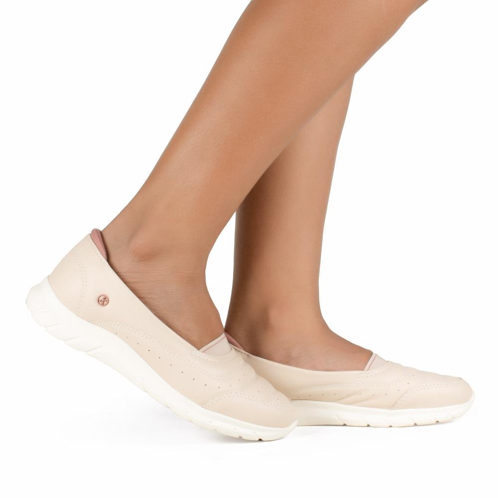 Tênis Kolosh Slip On Feminino C4046 Bege Claro 2