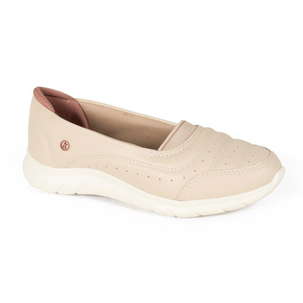 Tênis Kolosh Slip On Feminino C4046 Bege Claro 3