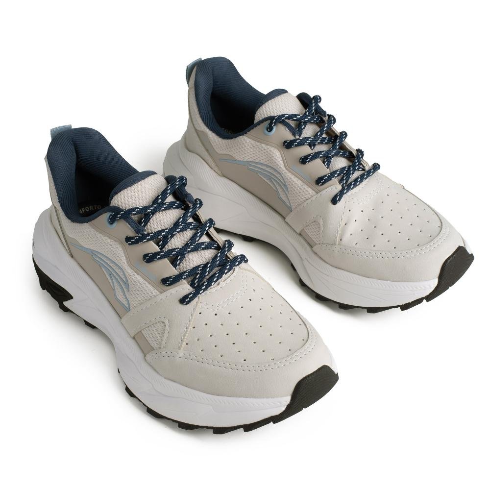 Tênis Kolosh Trail Esportivo Feminino E0483 Cinza Claro 6