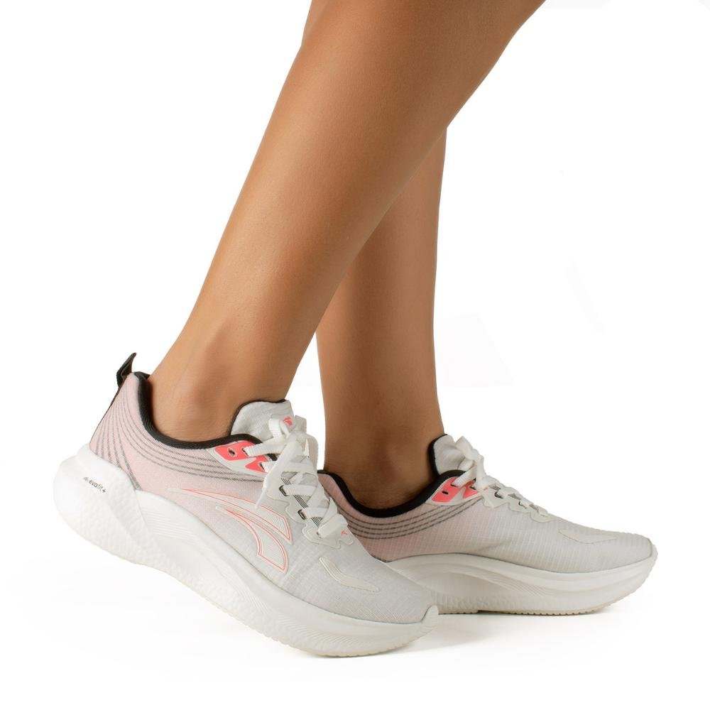 Tênis Kolosh Esportivo Feminino E0564 Branco/Rosa 2