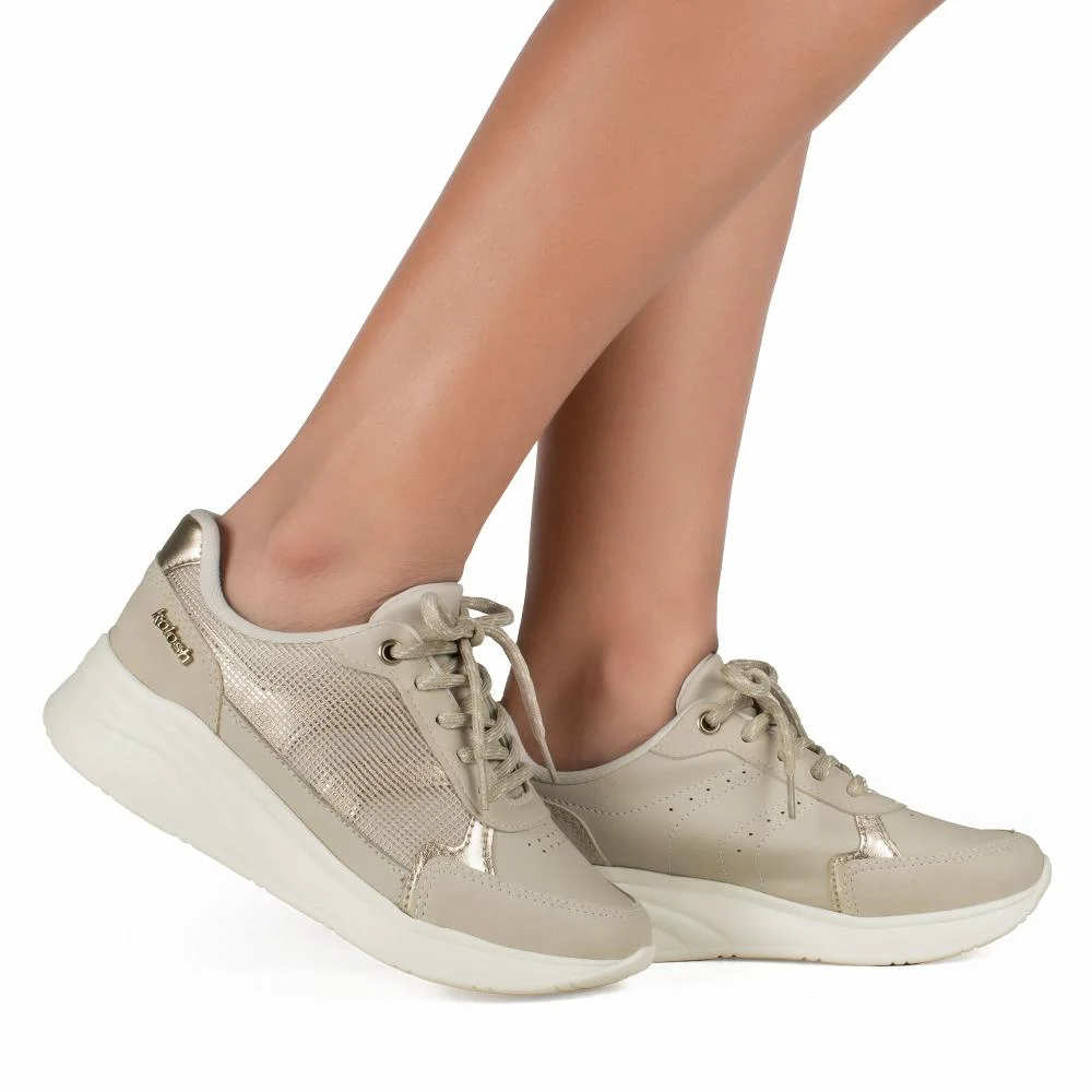 Tênis Kolosh Upper Casual Feminino C3985 Bege 2