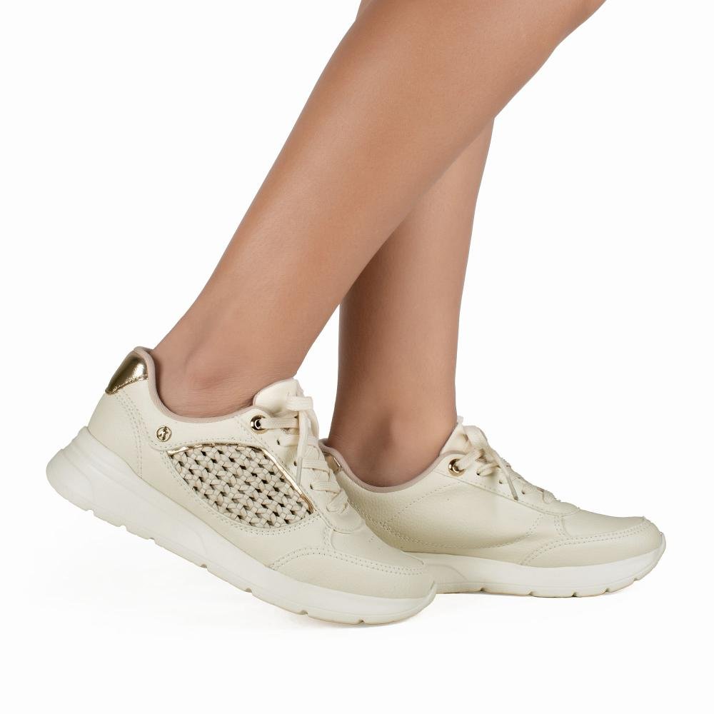 Tênis Kolosh Jogging Feminino C3973 Bege 2