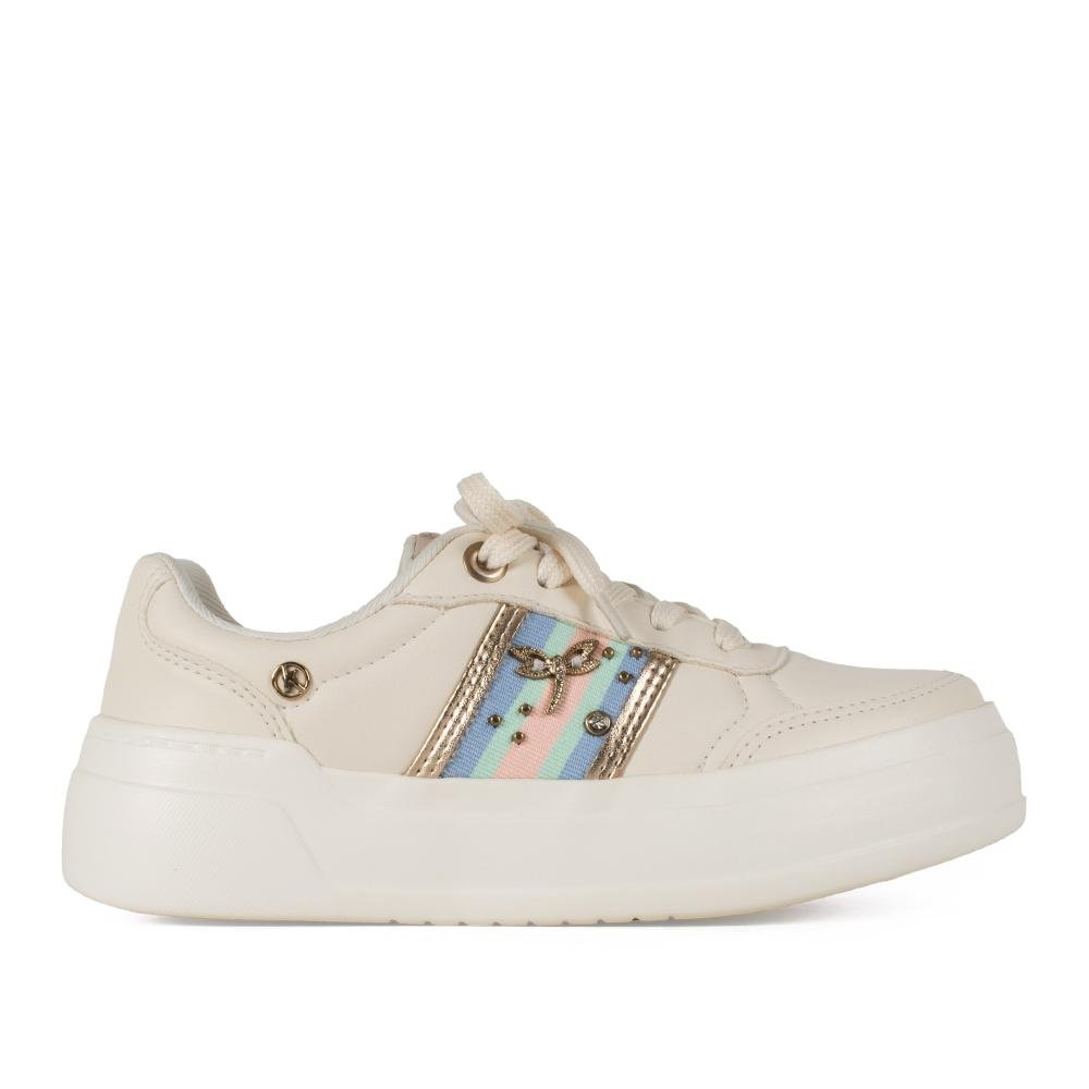 Tênis Kolosh Flatform Feminino C3950 Bege Claro 3