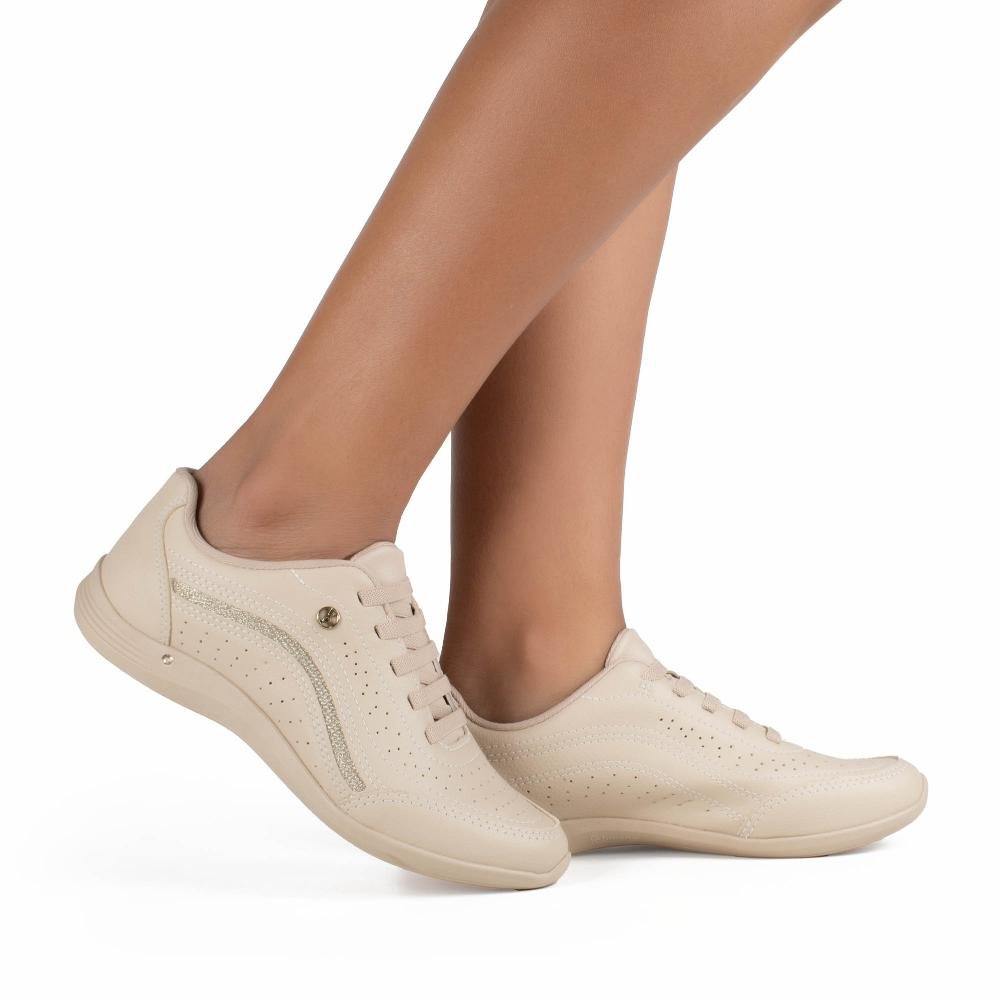 Tênis Kolosh Casual Feminino C3184A Bege Claro 2