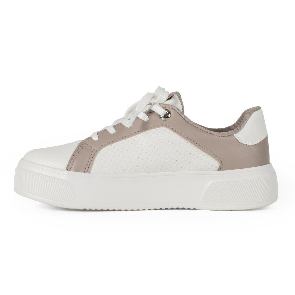 Tênis Kolosh Flatform Feminino C3544A Branco/cinza 4