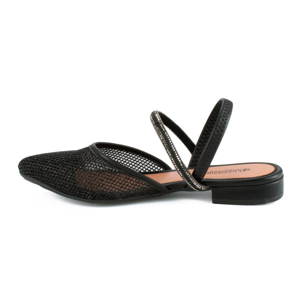 Sapato Mississipi de Salto Baixo Feminino MB556 Preto 4