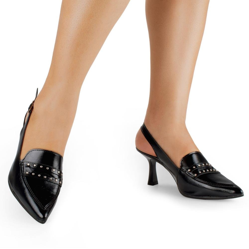 Sapato Mississipi de Salto Alto Feminino ME301 Preto 2