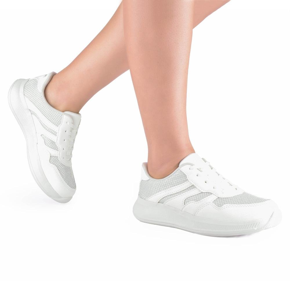 Tênis Mississipi Jogging Feminino J0011 Branco 2