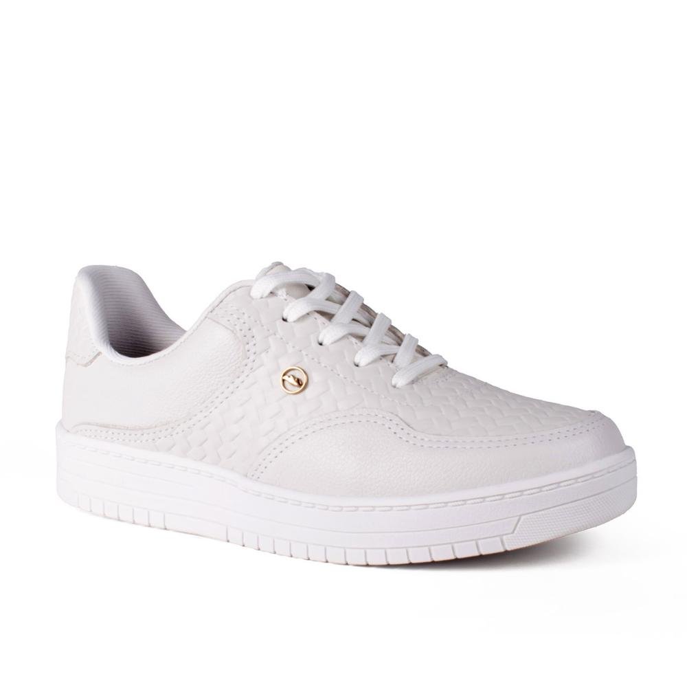 Tênis Dakota Casual Em Couro Feminino D0301 Branco