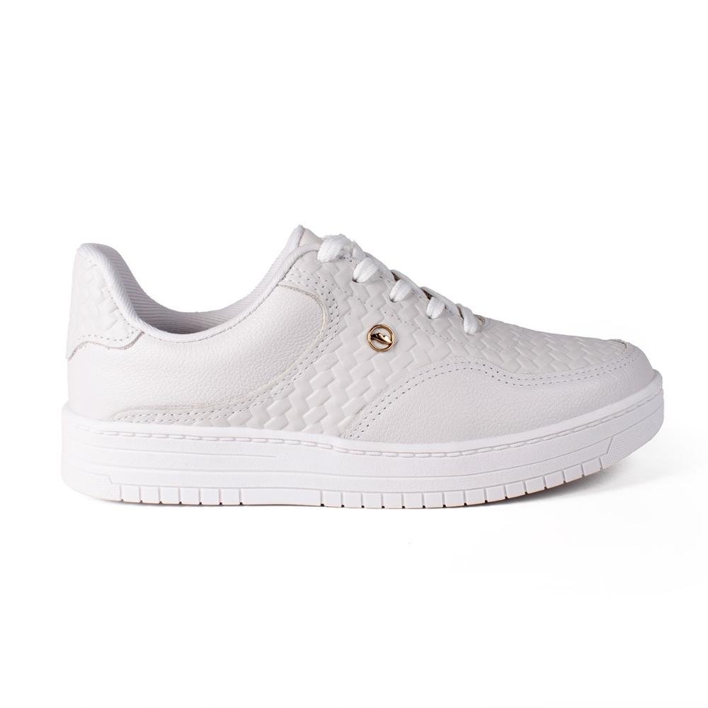 Tênis Dakota Casual Em Couro Feminino D0301 Branco 3