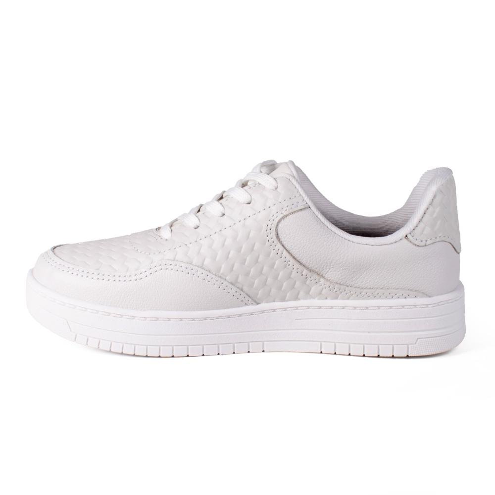 Tênis Dakota Casual Em Couro Feminino D0301 Branco 4
