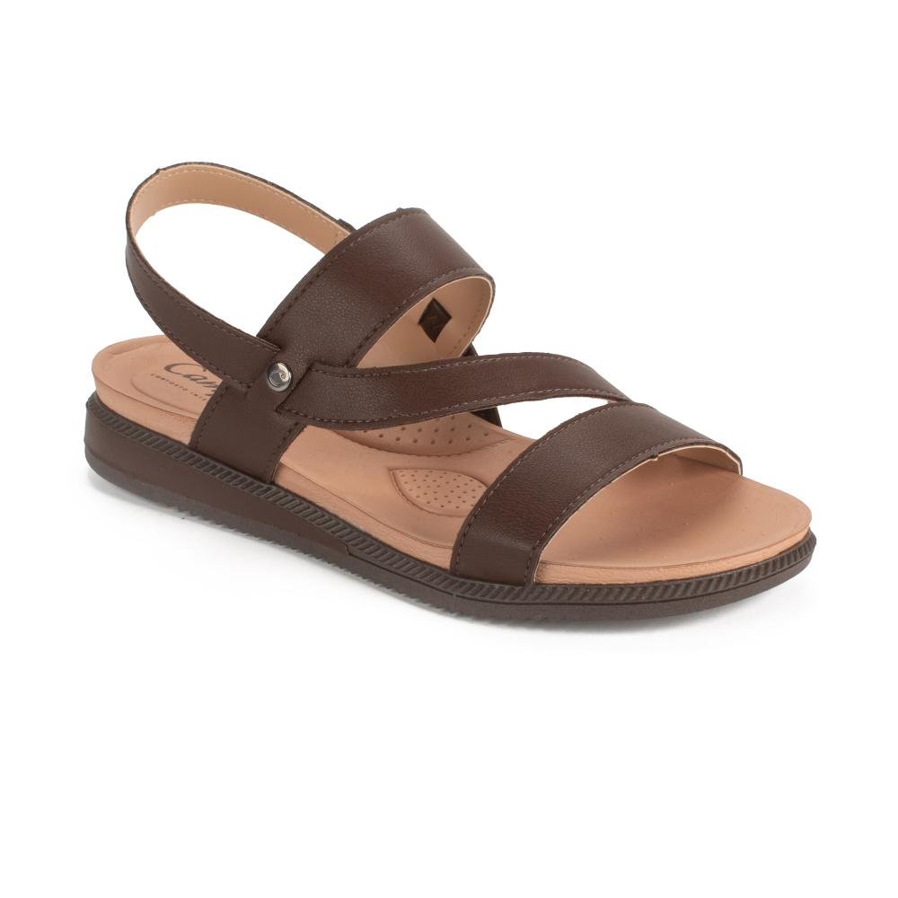 Sandália Campesí Anabela Feminina CE092 Café 1