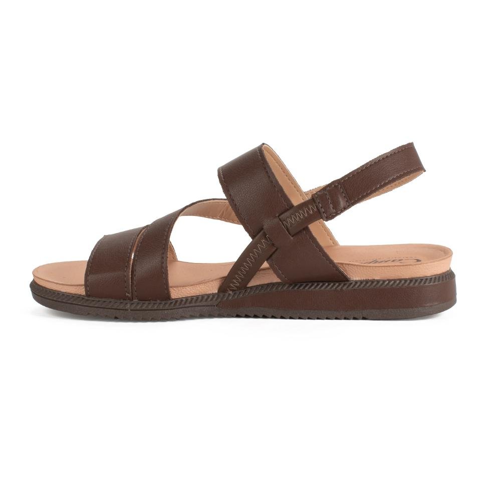 Sandália Campesí Anabela Feminina CE092 Café 4