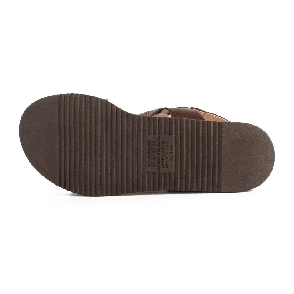 Sandália Campesí Anabela Feminina CE092 Café 5