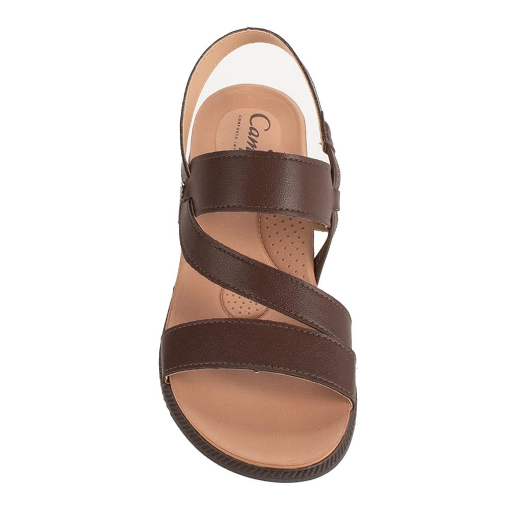 Sandália Campesí Anabela Feminina CE092 Café 6