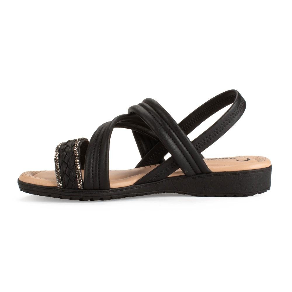 Sandália Campesí Anabela Feminina CE613 Preto 4