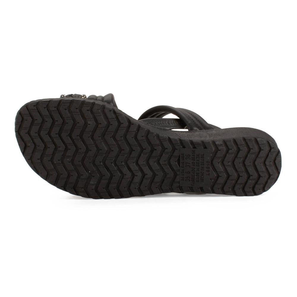 Sandália Campesí Anabela Feminina CE613 Preto 5