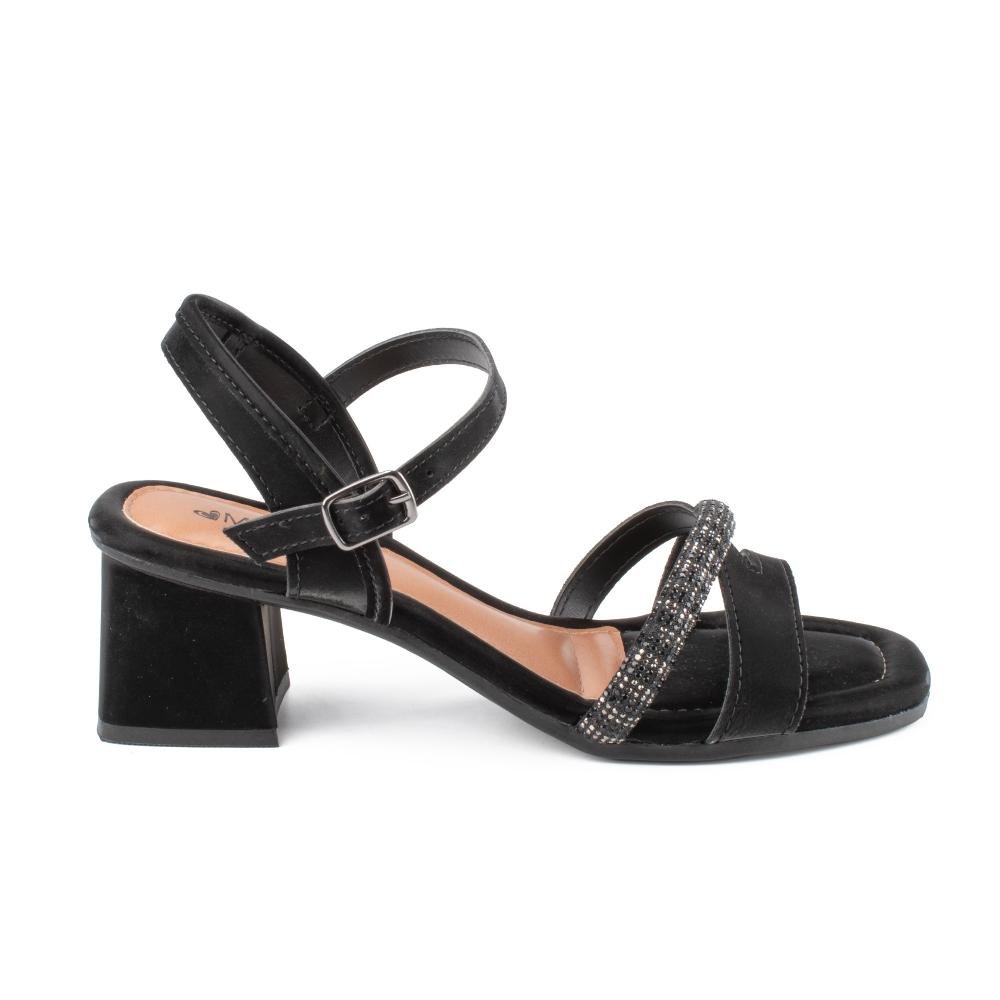 Sandália Mississipi de Salto Bloco Feminina MF862 Preto 3