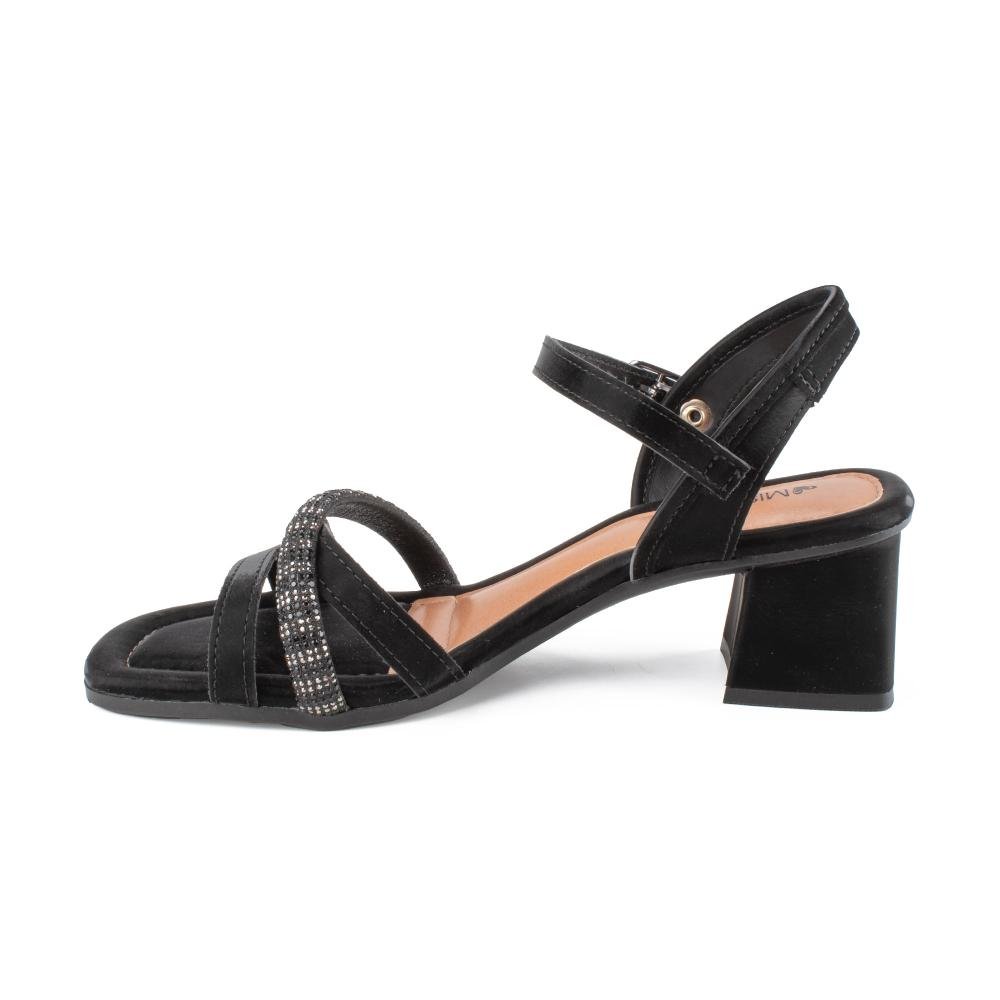 Sandália Mississipi de Salto Bloco Feminina MF862 Preto 4