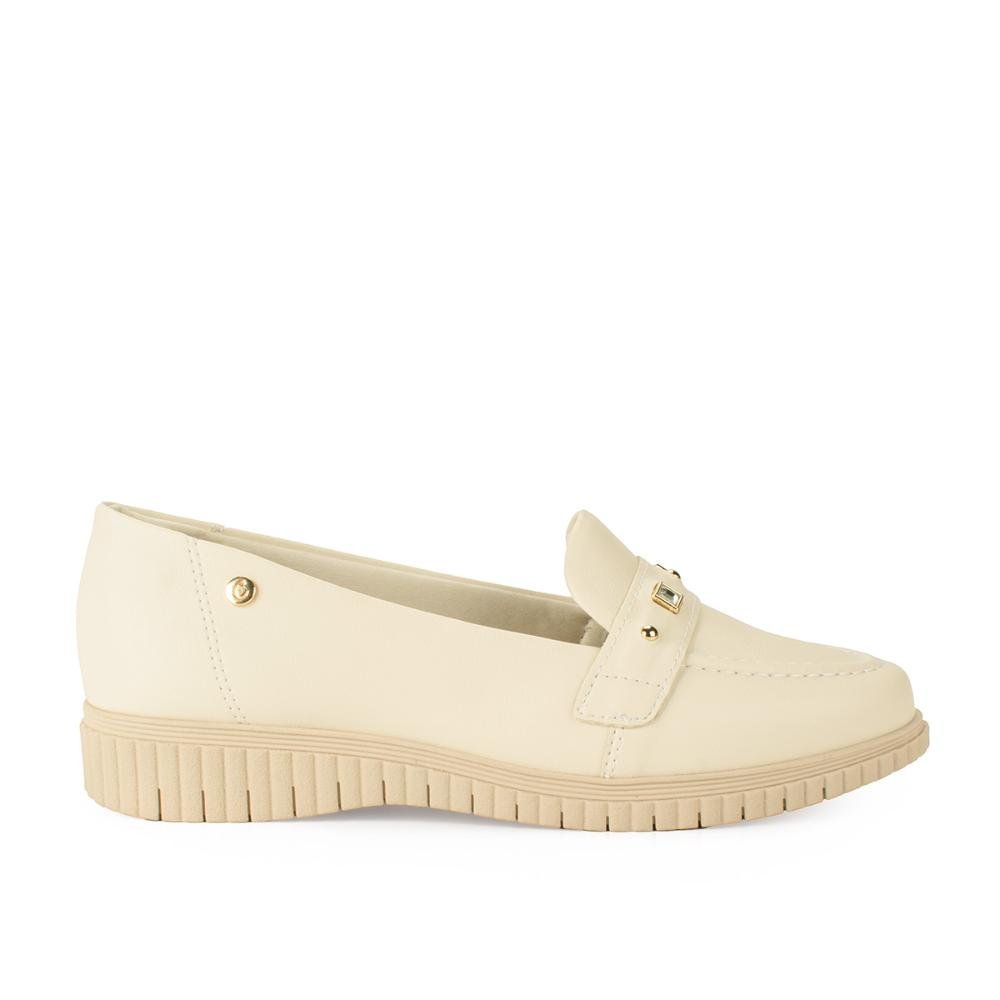Sapato Campesí Loafer Feminino CP721 Bege Claro 3
