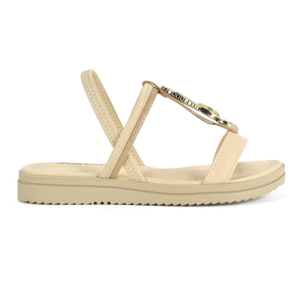 Sandália Pink Cats Infantil Flatform V5602 Bege 2