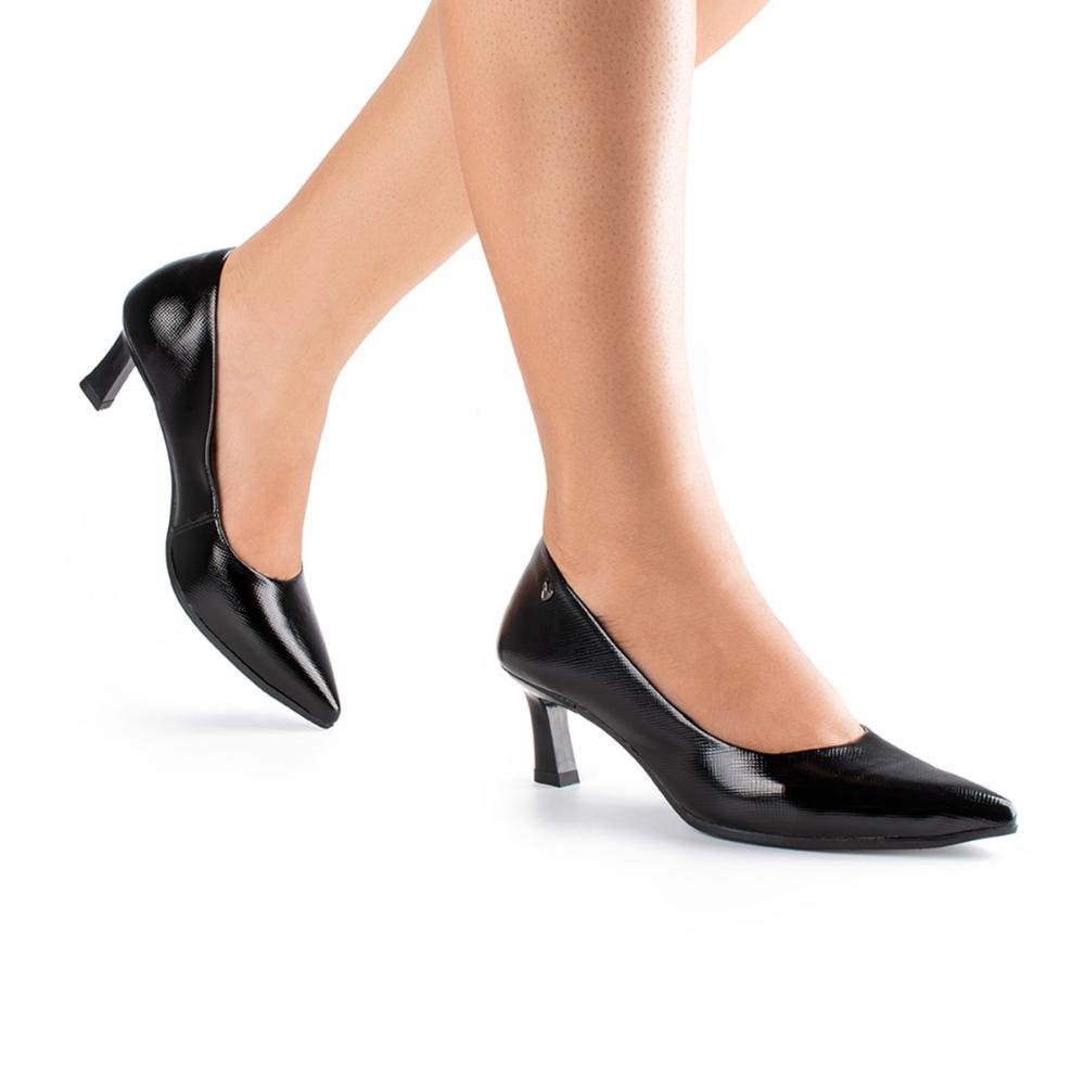 Scarpin Mississipi de Salto Alto Feminino ME915 Preto 2