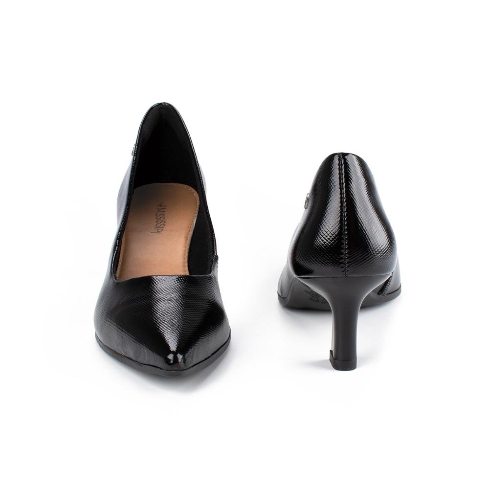 Scarpin Mississipi de Salto Alto Feminino ME915 Preto 6