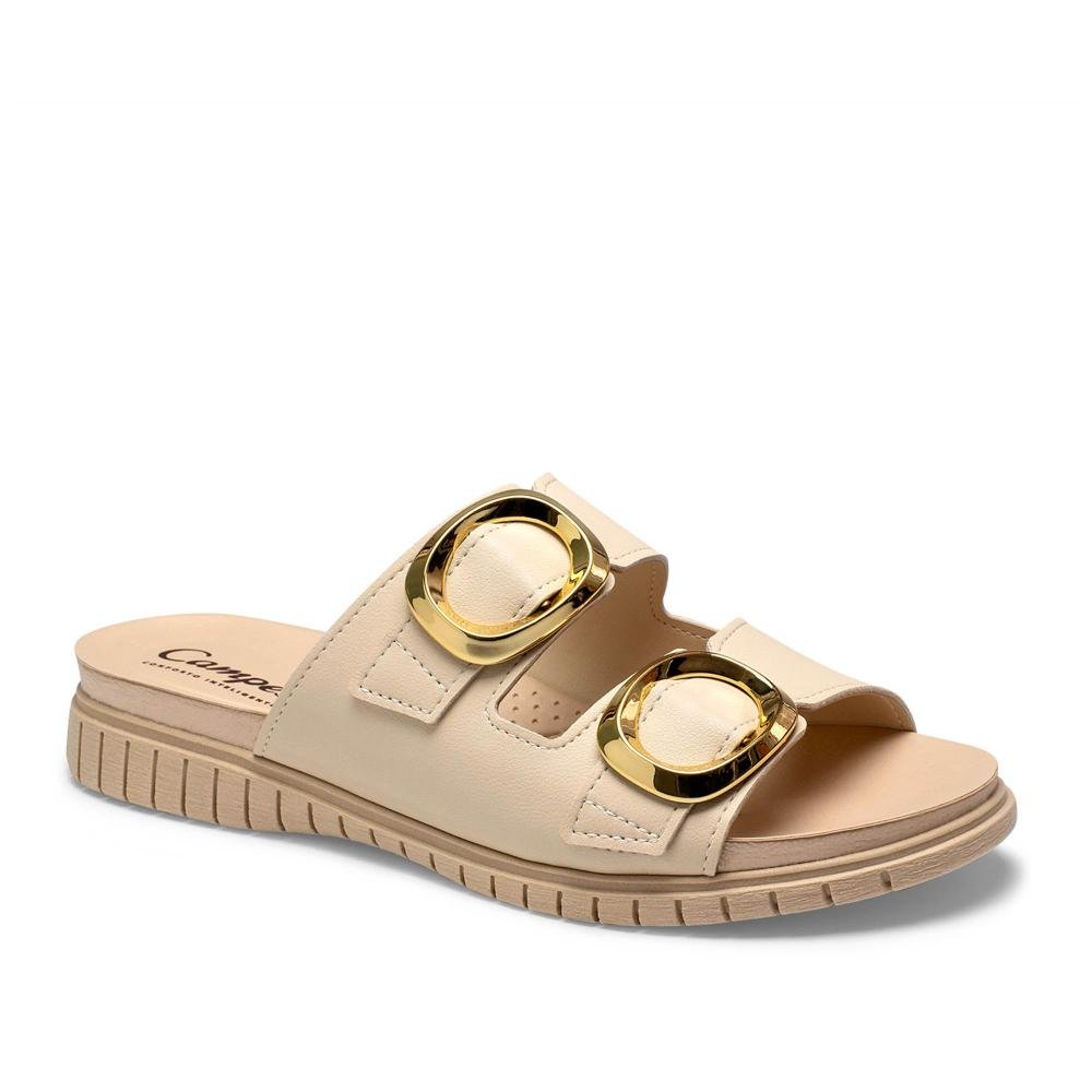Slide Campesí Flatform Feminina CP882 Bege 1