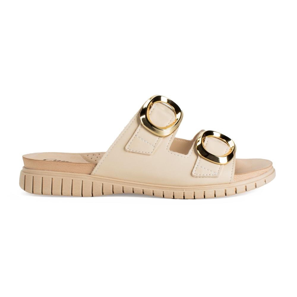 Slide Campesí Flatform Feminina CP882 Bege 3
