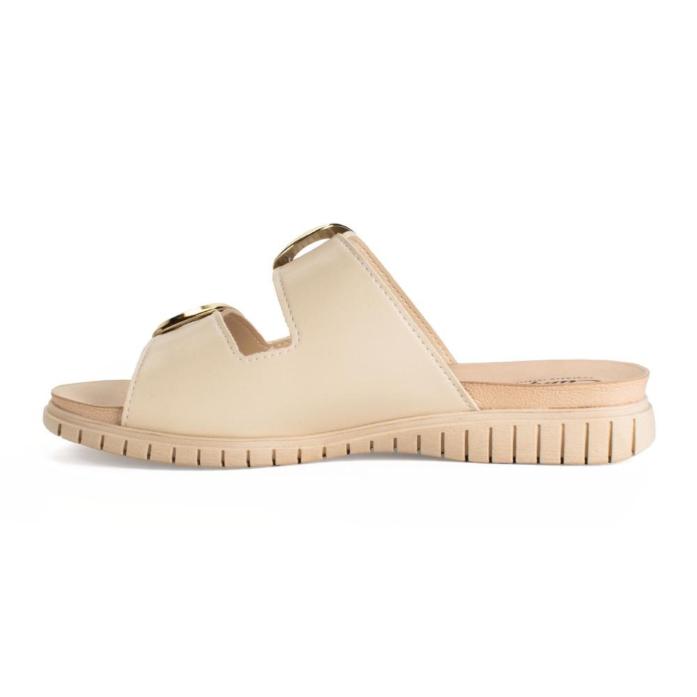 Slide Campesí Flatform Feminina CP882 Bege 4