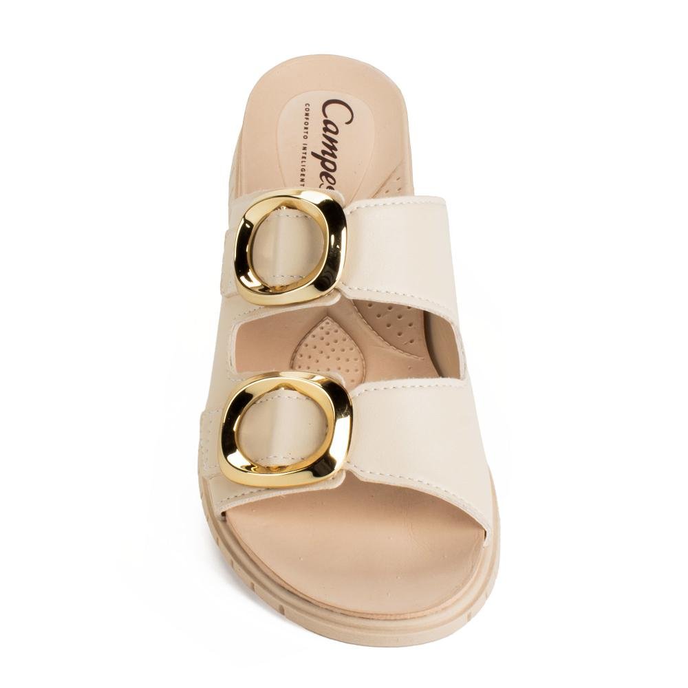 Slide Campesí Flatform Feminina CP882 Bege 6
