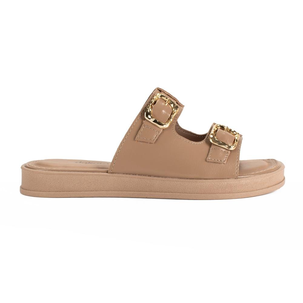 Slide Dakota Flatform Feminina Y9393 Marrom Claro 3