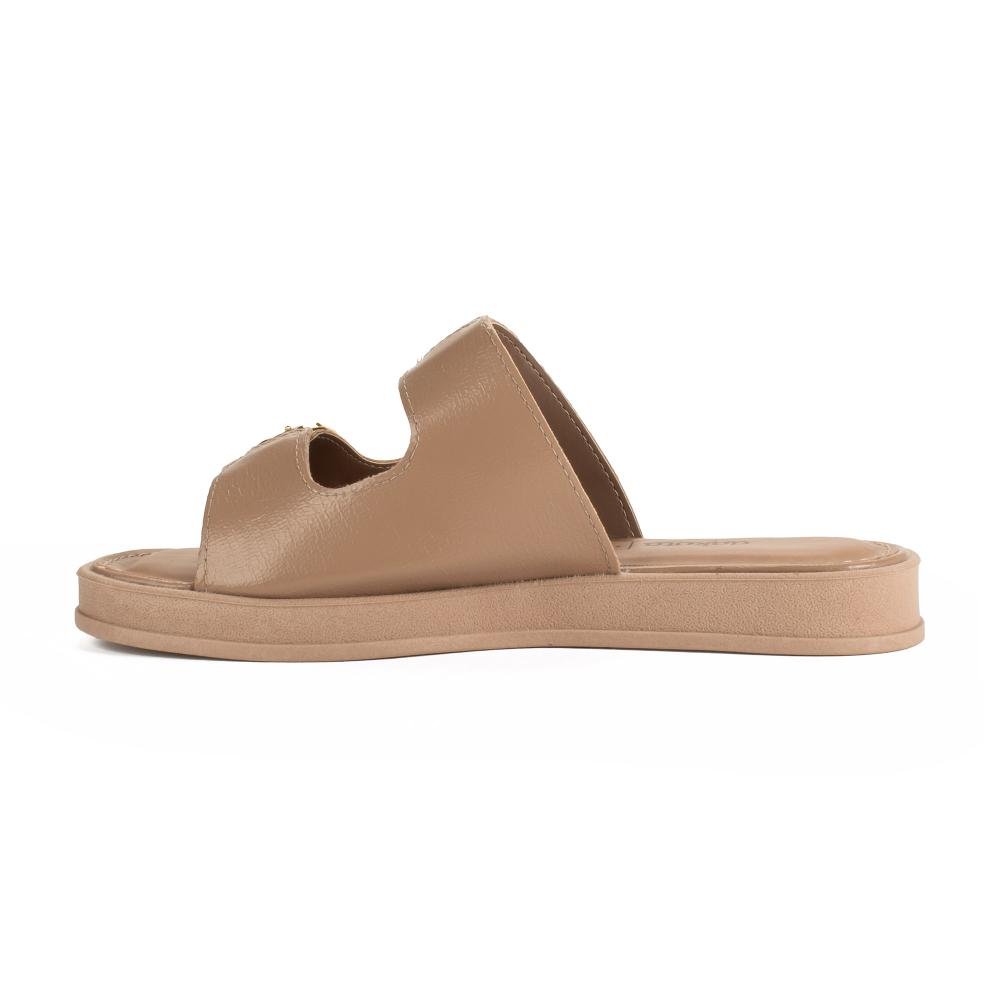 Slide Dakota Flatform Feminina Y9393 Marrom Claro 4