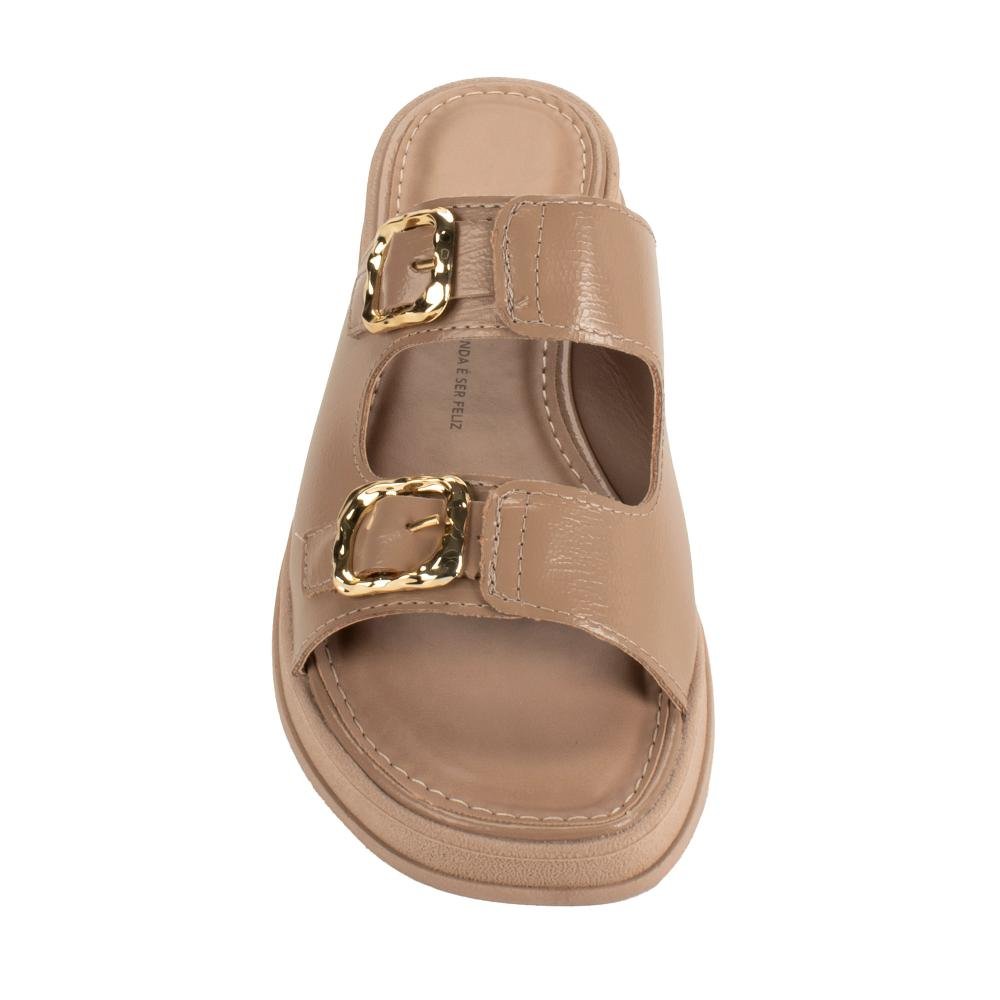 Slide Dakota Flatform Feminina Y9393 Marrom Claro 6