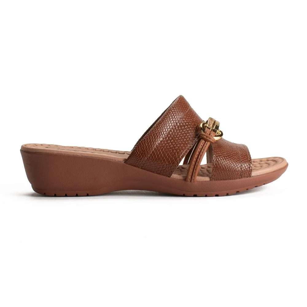 Tamanco Campesí Anabela Feminina CP824 Caramelo 3