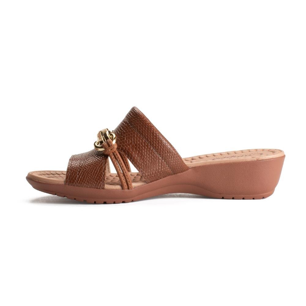 Tamanco Campesí Anabela Feminina CP824 Caramelo 4