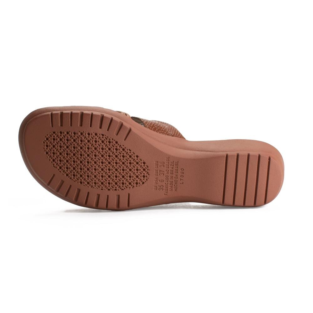 Tamanco Campesí Anabela Feminina CP824 Caramelo 5