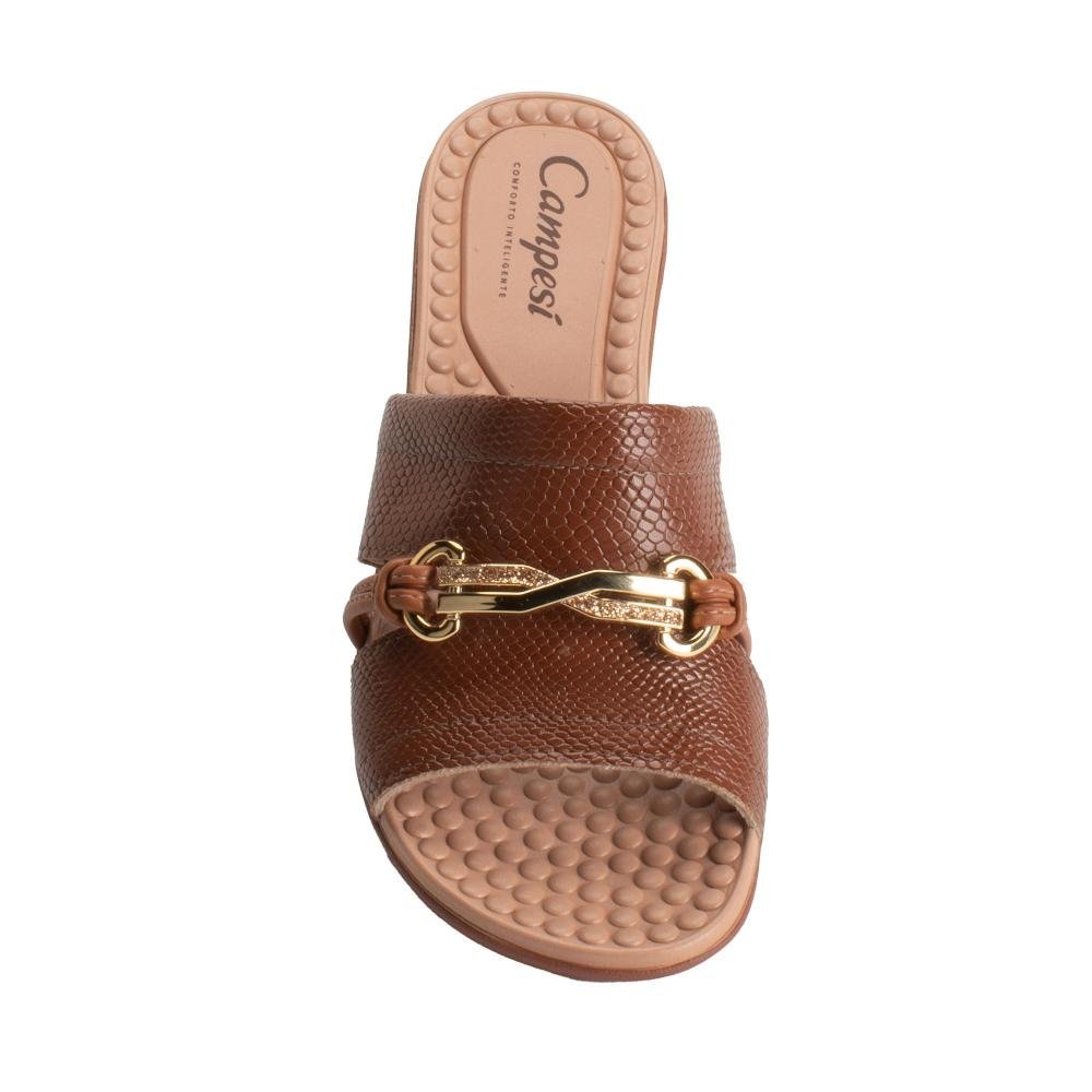 Tamanco Campesí Anabela Feminina CP824 Caramelo 6